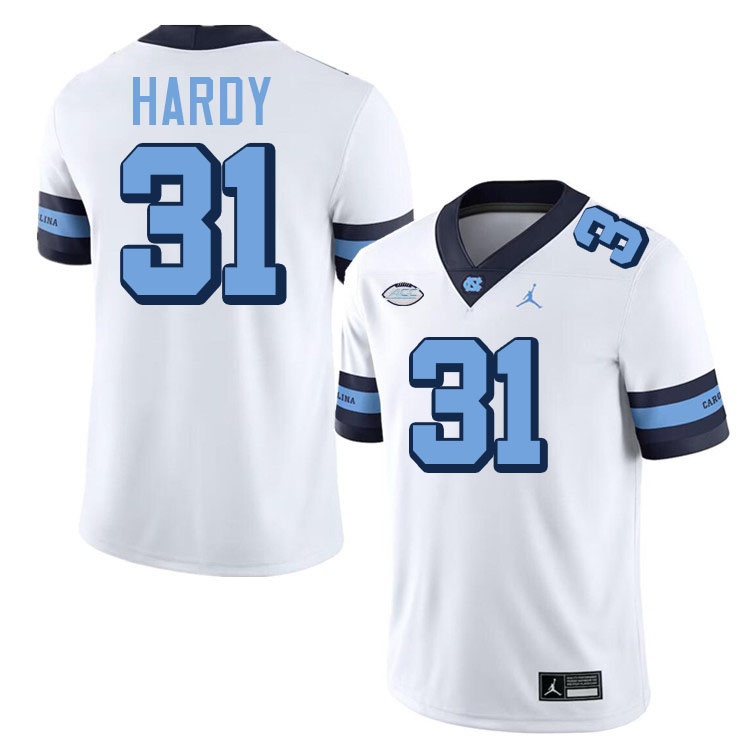 Will Hardy UNC Jerseys,North Carolina Tar Heels #31 Will Hardy Football Jerseys-Throwback White